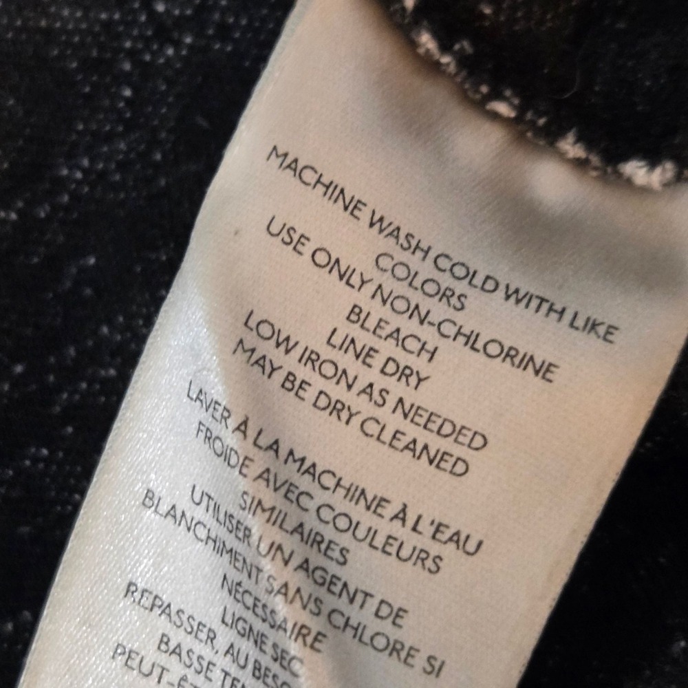 Anthropologie Damask Print Pants‎ High-Rise Flare Stretch Medium Black White - Picture 12 of 13
